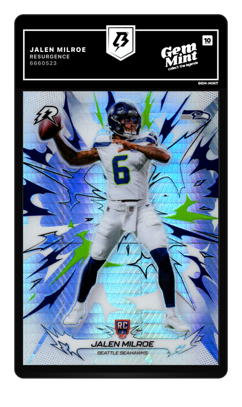 Jalen Milroe 2026 Resurgence graded Gem Mint 10 by TradingCard360