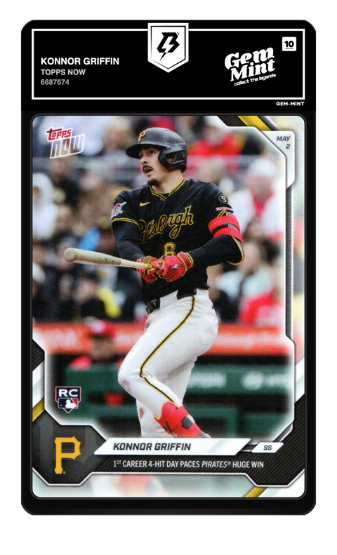 Konnor Griffin 2026 Topps Now graded Gem Mint 10 by TradingCard360
