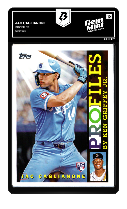 Jac Caglianone 2026 Profiles graded Gem Mint 10 by TradingCard360