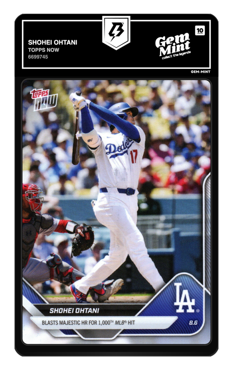 Shohei Ohtani 2025 Topps Now graded Gem Mint 10 by TradingCard360