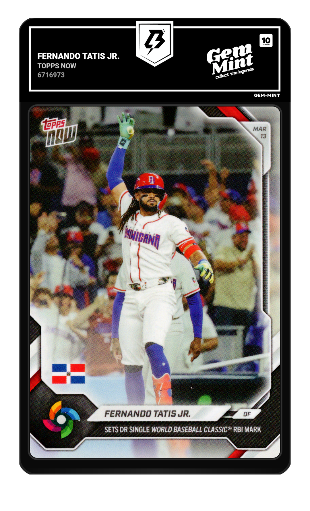Fernando Tatis Jr. graded Gem Mint 10