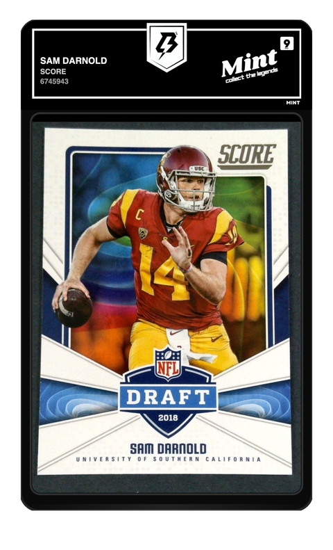 Sam Darnold 2018 Score graded Mint 9 by TradingCard360
