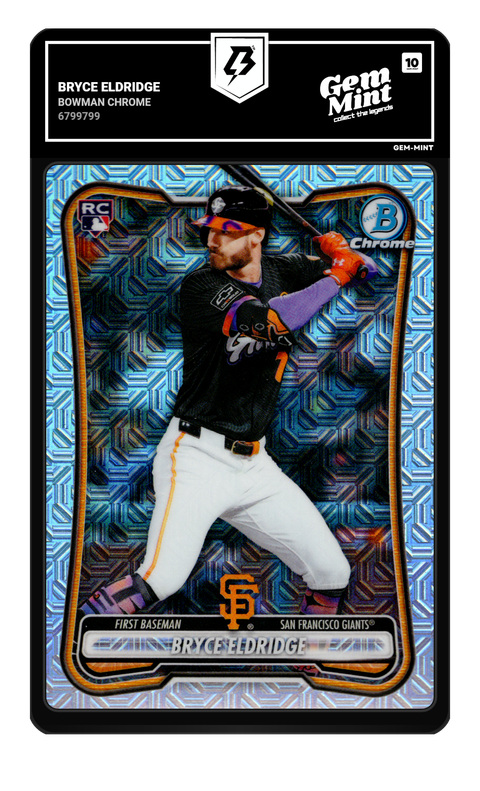 Bryce Eldridge 2026 Bowman Chrome graded Gem Mint 10 by TradingCard360