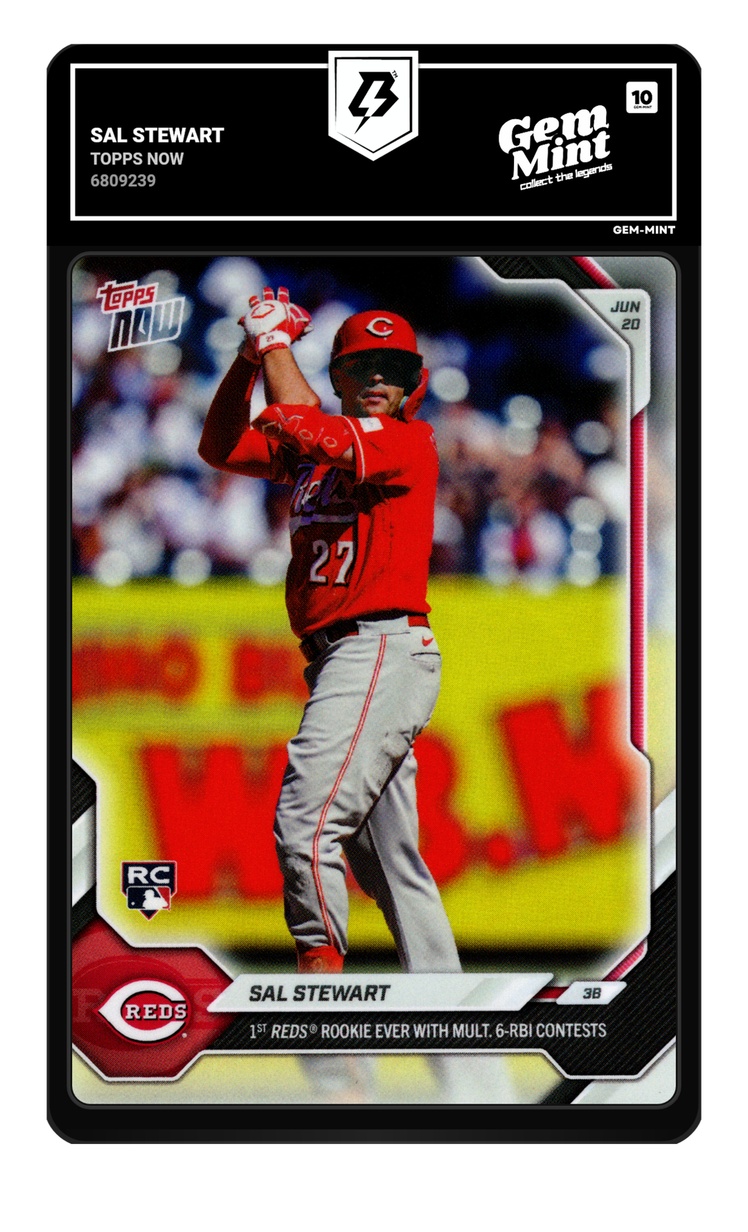 Sal Stewart graded Gem Mint 10