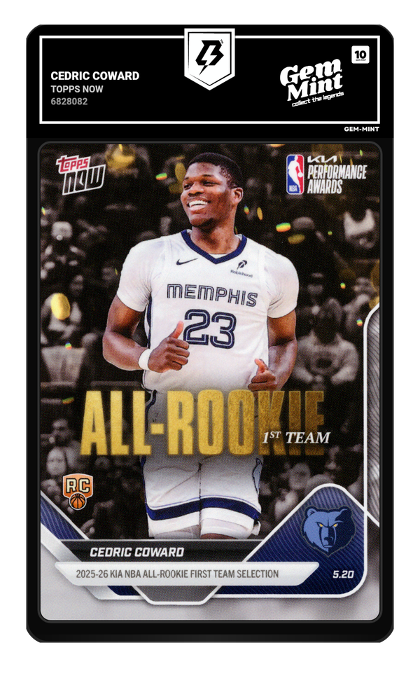 Cedric Coward graded Gem Mint 10