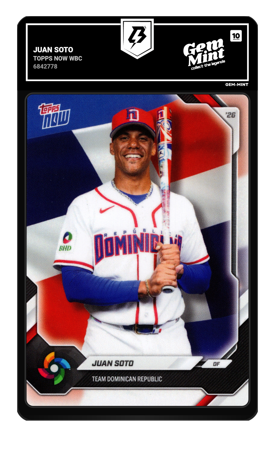 Juan Soto graded Gem Mint 10