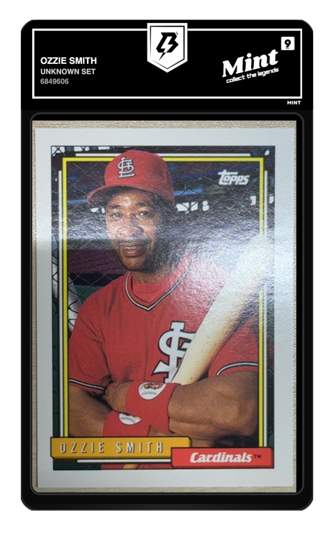 Ozzie Smith 1991 Topps graded Mint 9 by TradingCard360