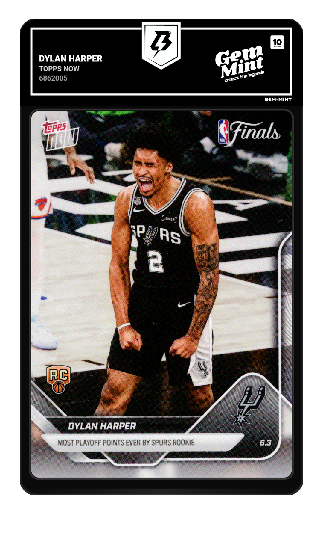 Dylan Harper graded Gem Mint 10
