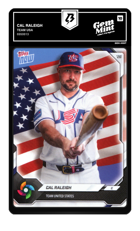 Cal Raleigh 2026 Team USA graded Gem Mint 10 by TradingCard360