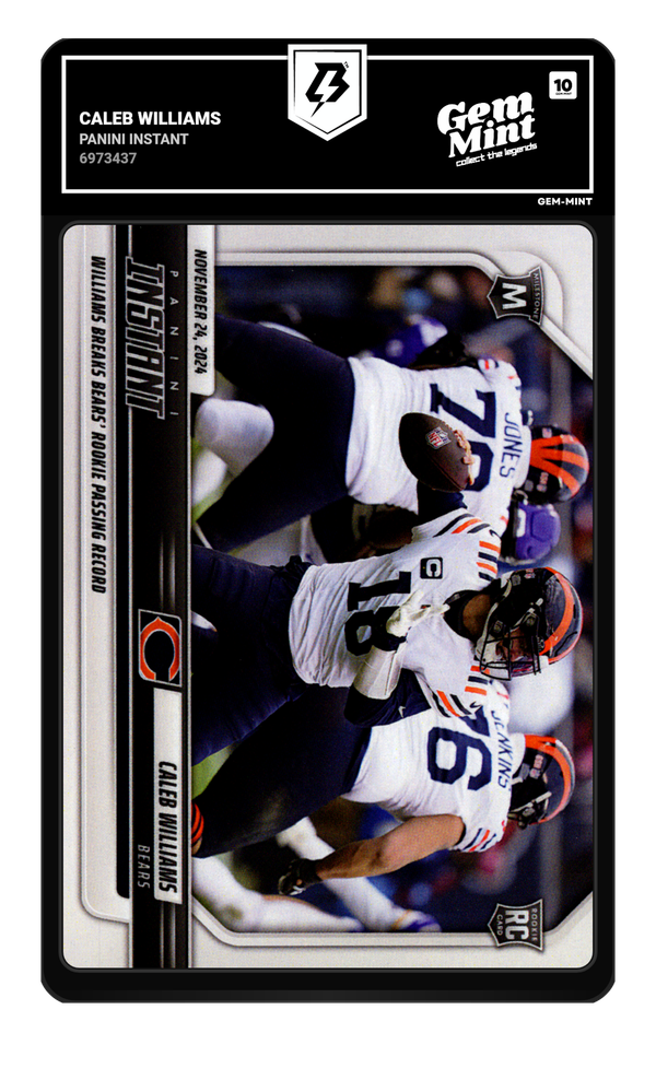 Caleb Williams graded Gem Mint 10