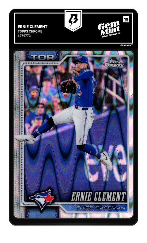 Ernie Clement 2026 Topps Chrome graded Gem Mint 10 by TradingCard360