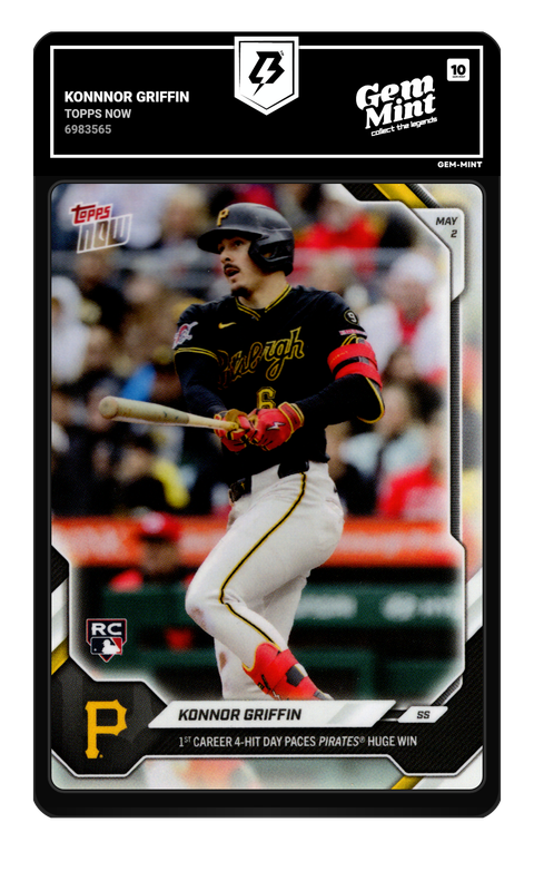 Konnnor Griffin 2026 Topps Now graded Gem Mint 10 by TradingCard360