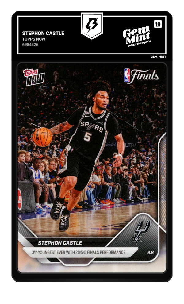 Stephon Castle graded Gem Mint 10