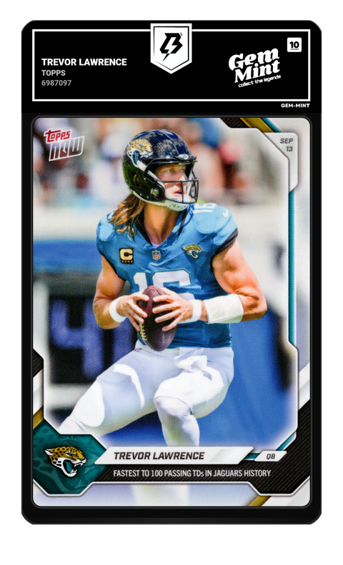 Trevor Lawrence 2026 Topps graded Gem Mint 10 by TradingCard360