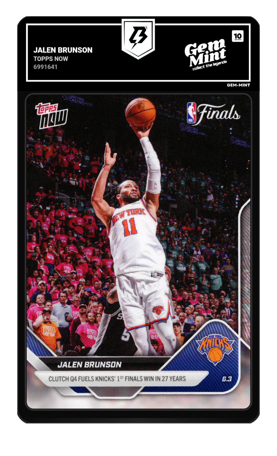 Jalen Brunson graded Gem Mint 10