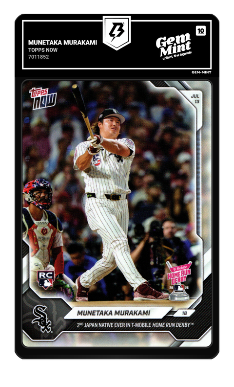 Munetaka Murakami 2026 Topps Now graded Gem Mint 10 by TradingCard360