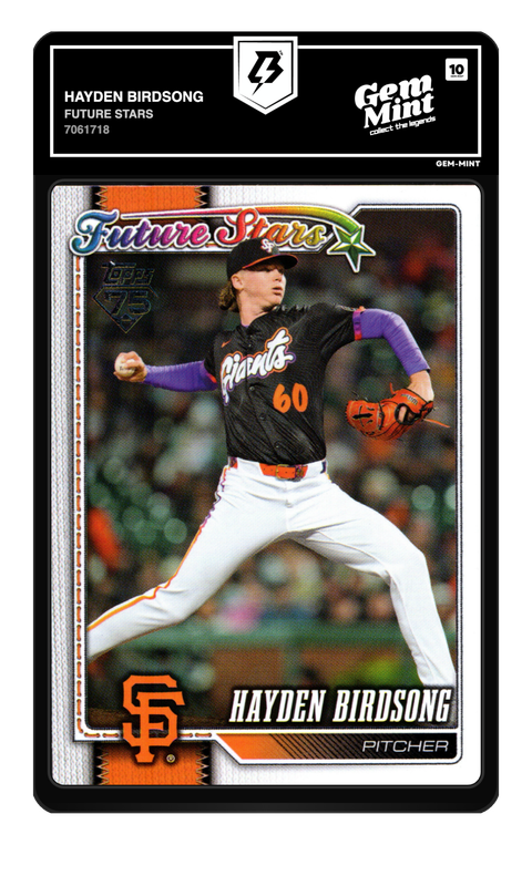 Hayden Birdsong 2025 Future Stars graded Gem Mint 10 by TradingCard360