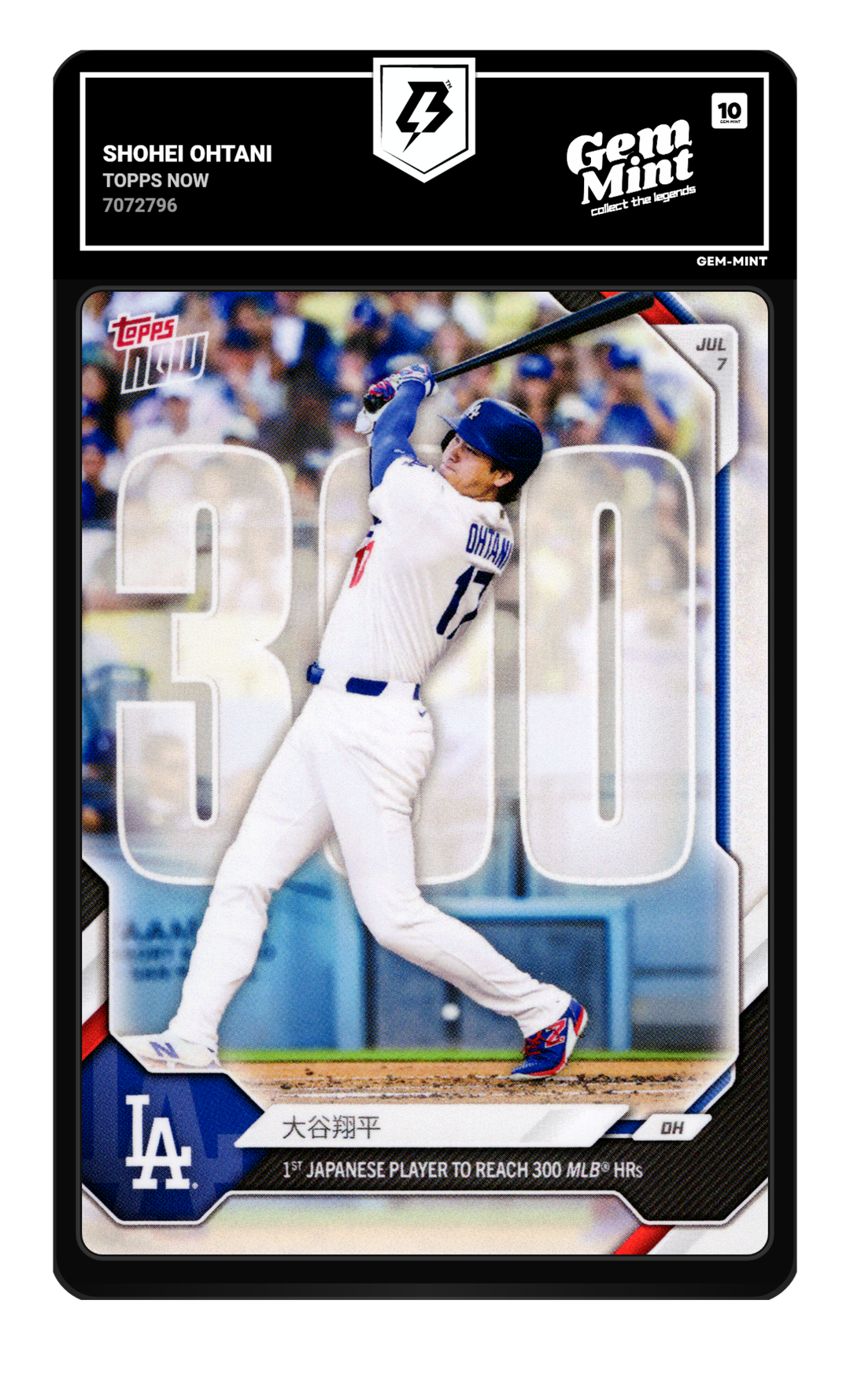 Shohei Ohtani graded Gem Mint 10