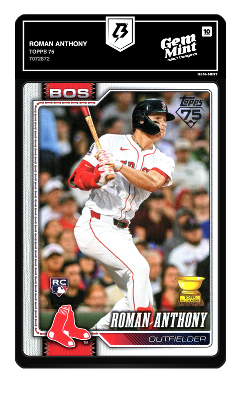 Roman Anthony 2026 Topps 75 graded Gem Mint 10 by TradingCard360