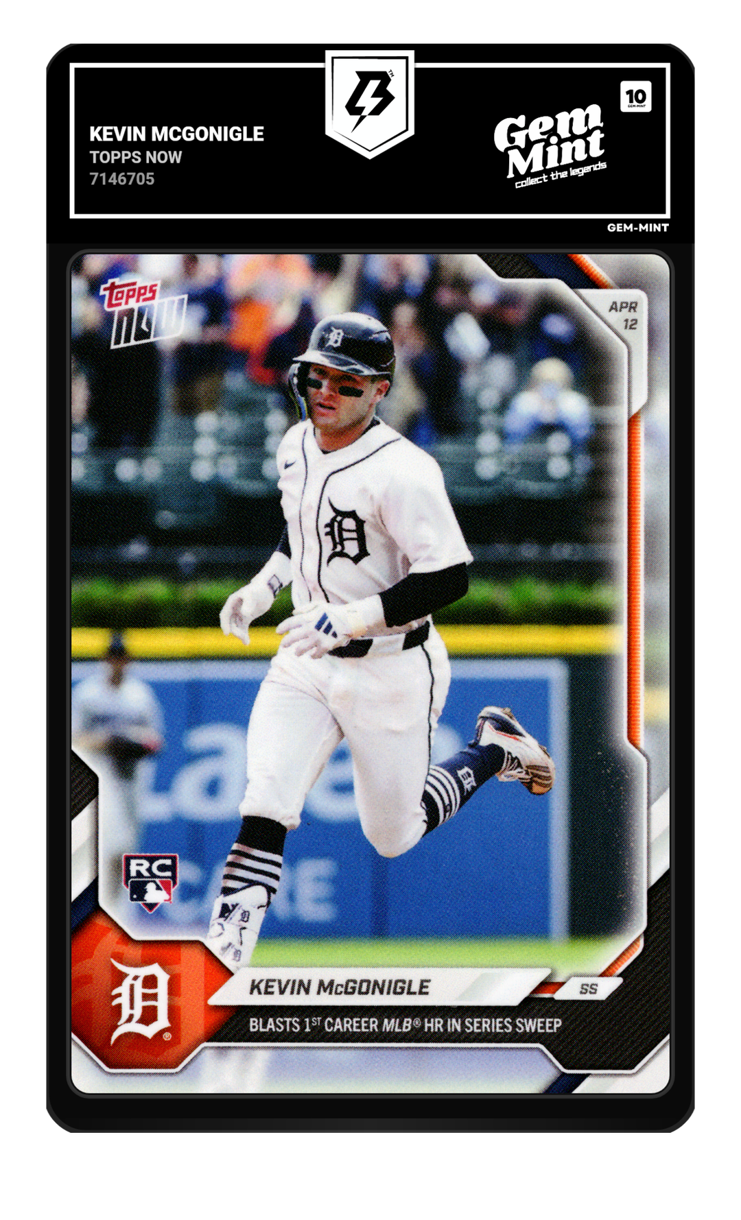 Kevin McGonigle graded Gem Mint 10