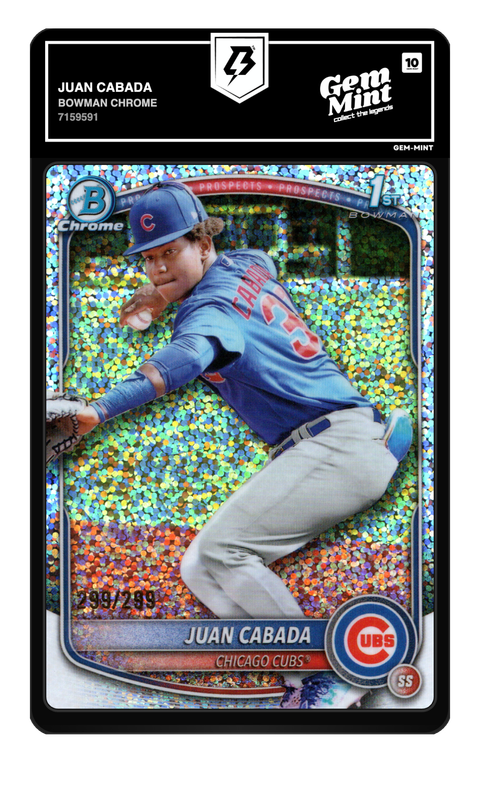 Juan Cabada 2023 Bowman Chrome graded Gem Mint 10 by TradingCard360