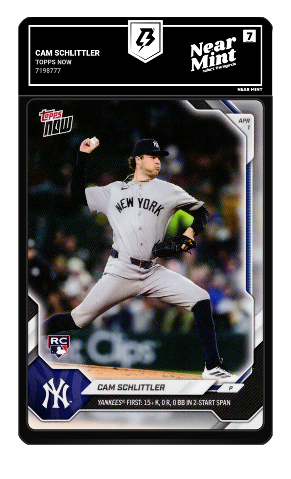 Cam Schlittler graded Near Mint 7