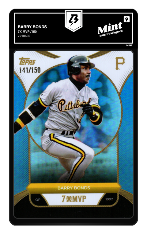 Barry Bonds 2025 7x MVP /150 graded Mint 9 by TradingCard360