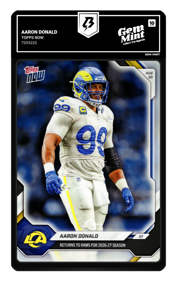 Aaron Donald graded Gem Mint 10