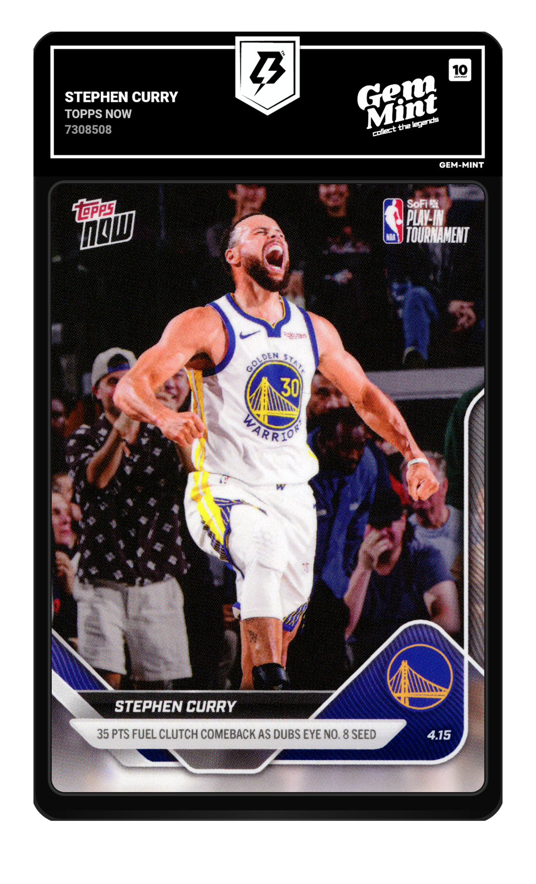 Stephen Curry graded Gem Mint 10