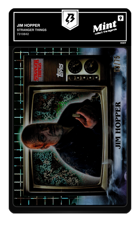 Jim Hopper 2025 Stranger Things graded Mint 9 by TradingCard360