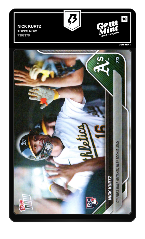 Nick Kurtz 2025 Topps Now graded Gem Mint 10 by TradingCard360