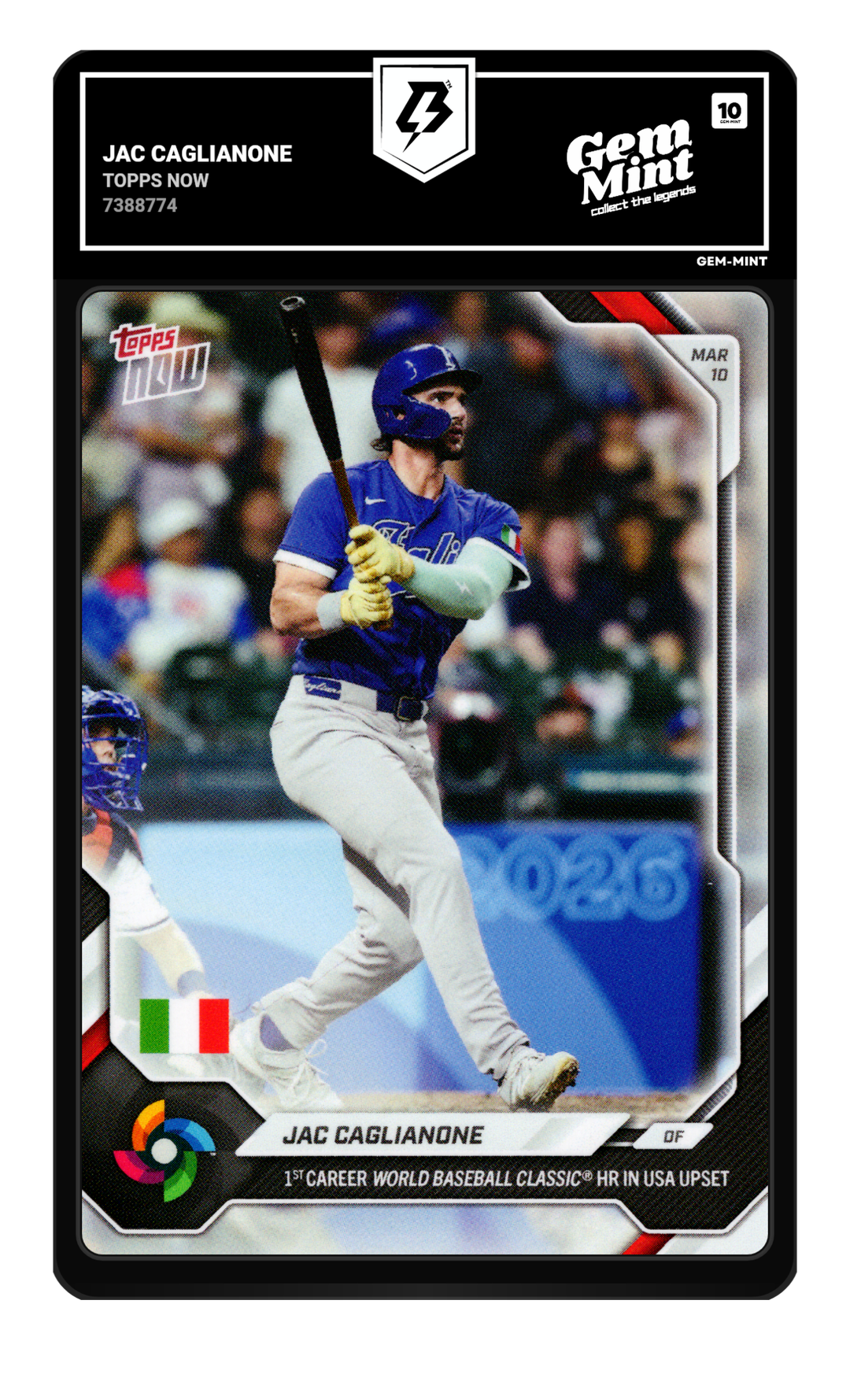 Jac Caglianone graded Gem Mint 10