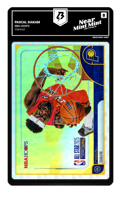 Pascal Siakam 2026 NBA Hoops graded NM-MT 8 by TradingCard360