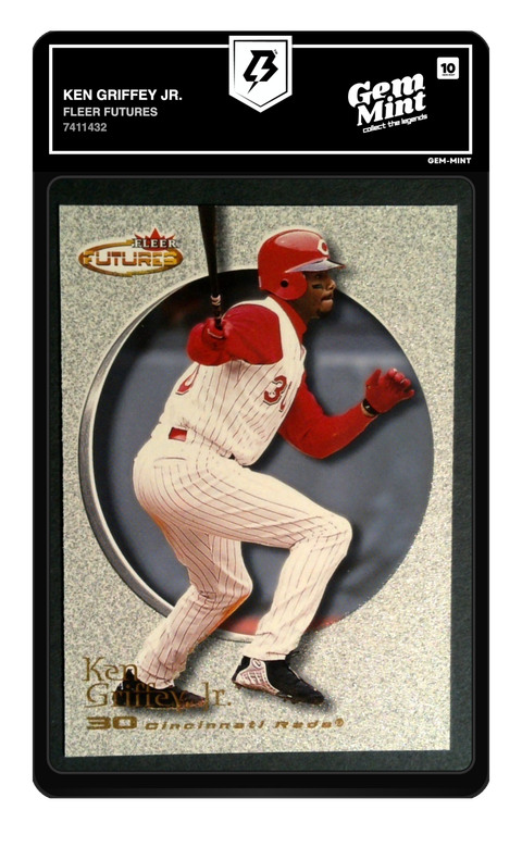 Ken Griffey Jr. 2001 Fleer Futures graded Gem Mint 10 by TradingCard360