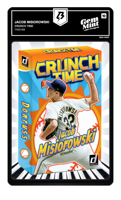 Jacob Misiorowski 2026 Crunch Time graded Gem Mint 10 by TradingCard360