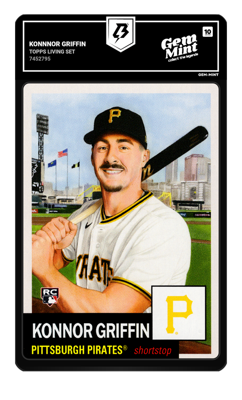 Konnnor Griffin 2026 Topps Living Set graded Gem Mint 10 by TradingCard360