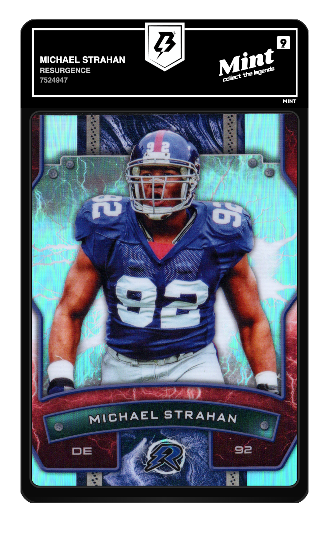 Graded slab — drag to flip between front and back