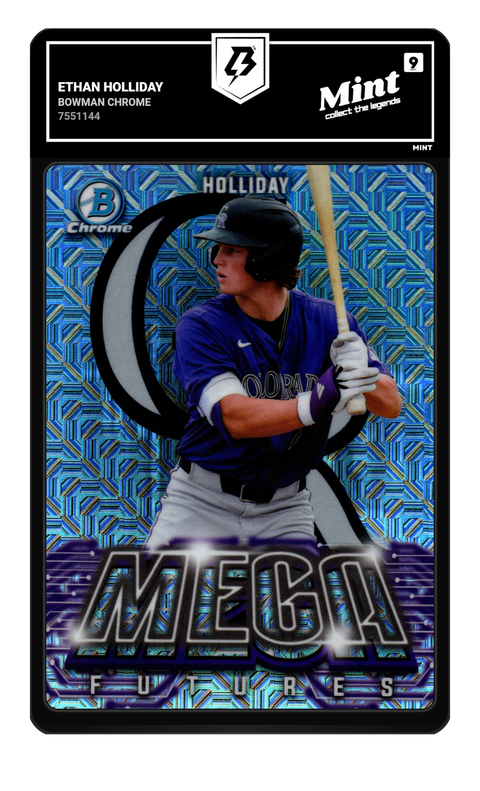 Ethan Holliday 2026 Bowman Chrome graded Mint 9 by TradingCard360