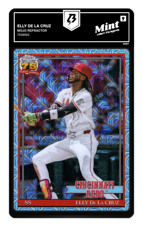 Elly De La Cruz 2026 Mojo Refractor graded Mint 9 by TradingCard360