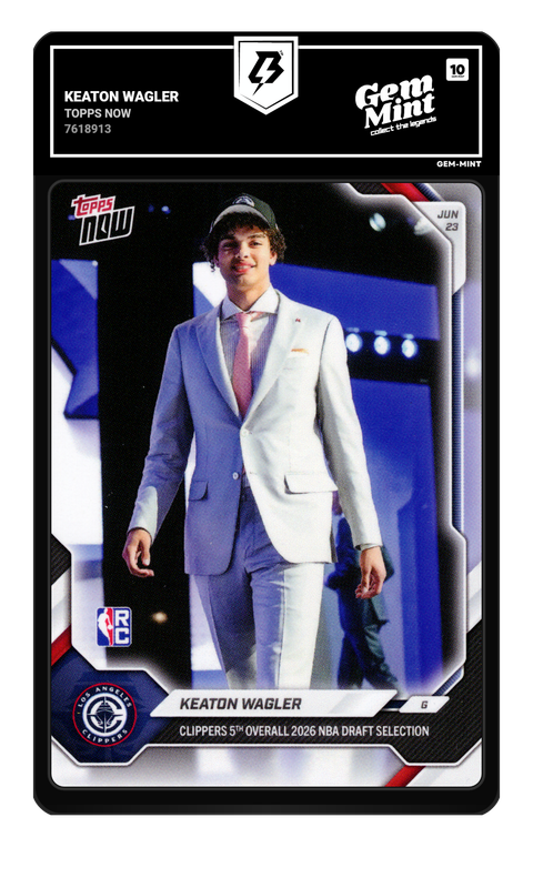 Keaton Wagler 2026 Topps Now graded Gem Mint 10 by TradingCard360