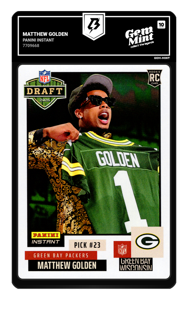 Matthew Golden graded Gem Mint 10