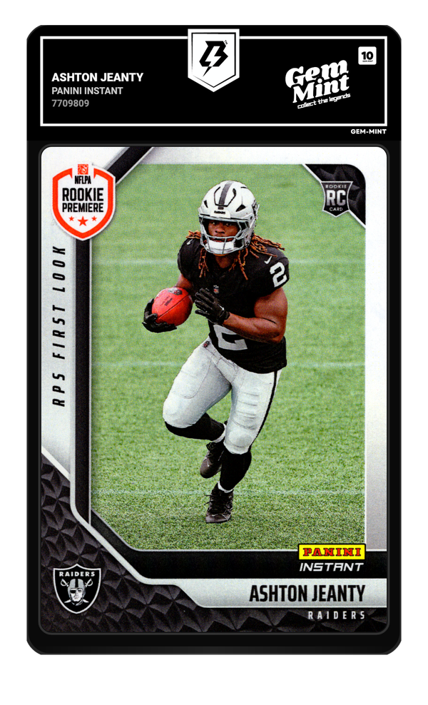 Ashton Jeanty graded Gem Mint 10