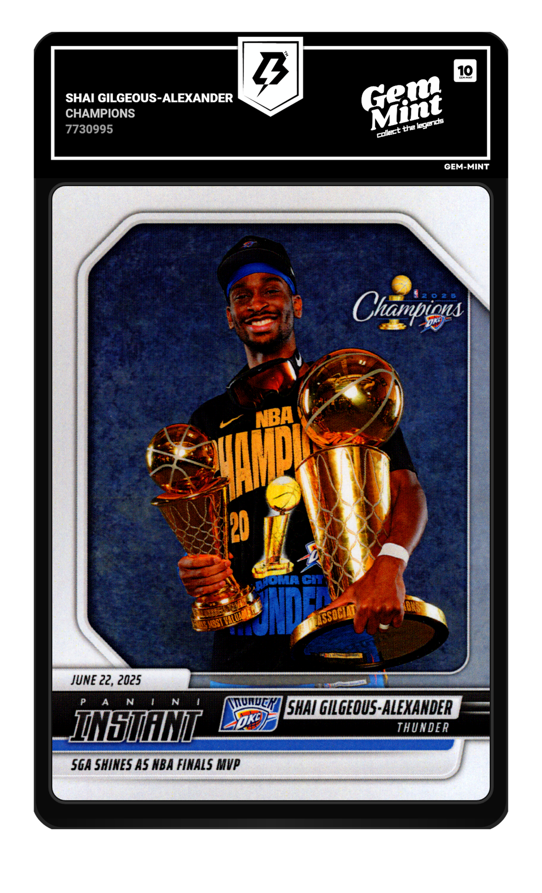 Shai Gilgeous-Alexander graded Gem Mint 10