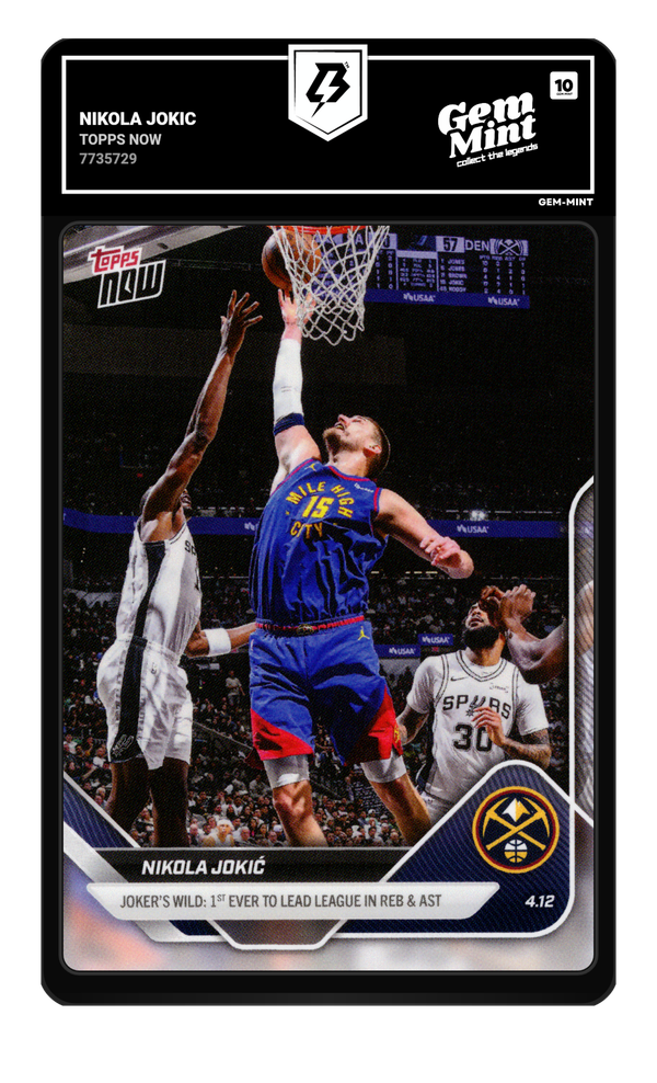 Nikola Jokic graded Gem Mint 10