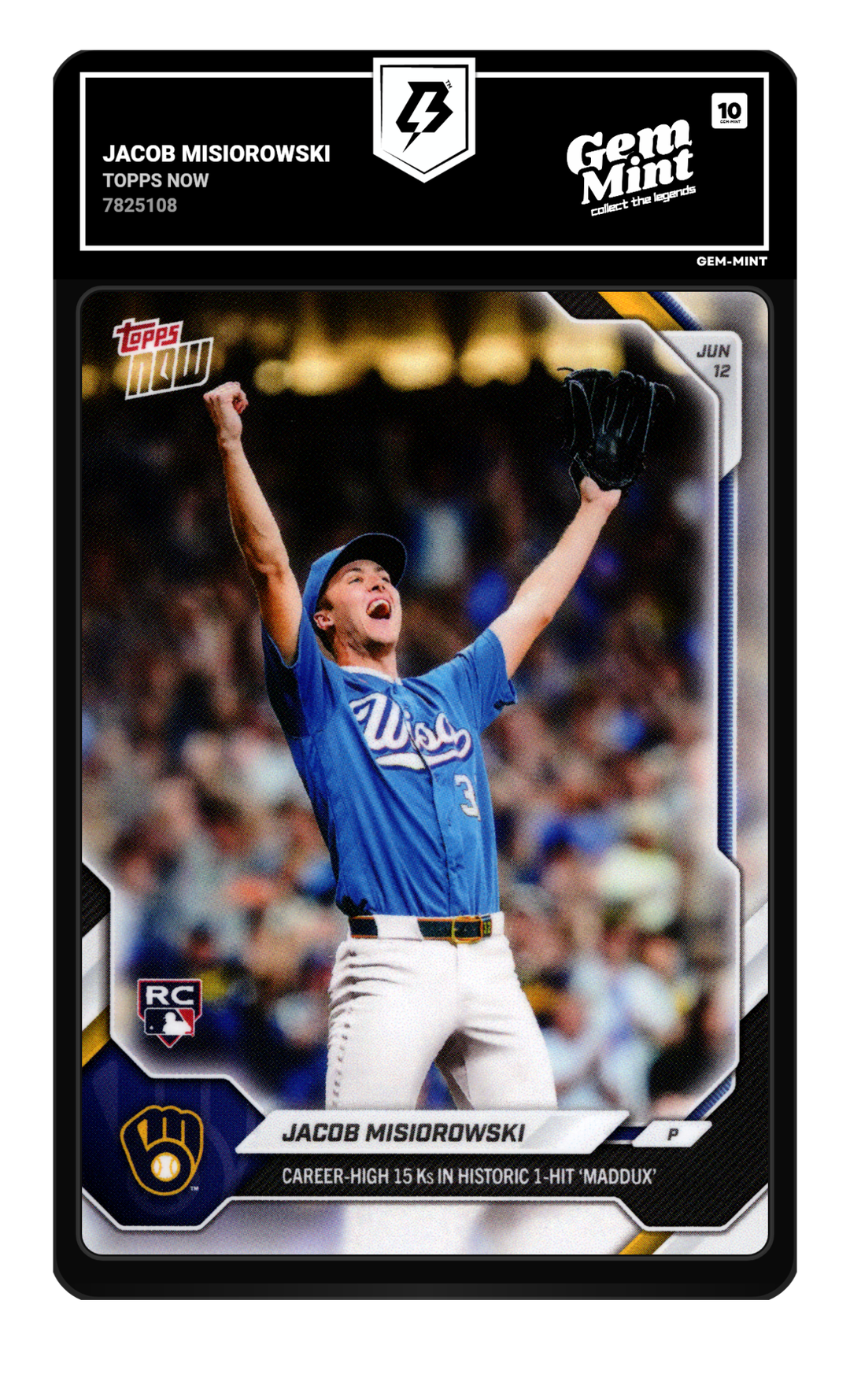 Jacob Misiorowski graded Gem Mint 10