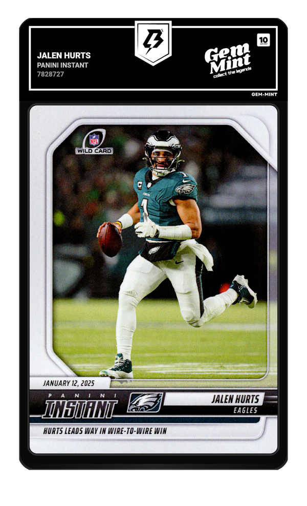Jalen Hurts graded Gem Mint 10