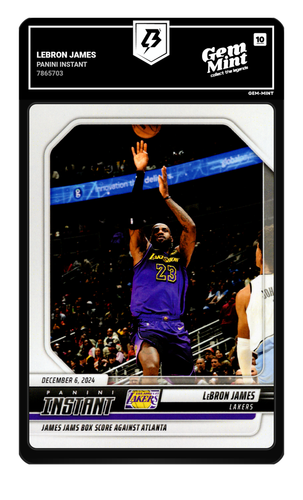 LeBron James graded Gem Mint 10