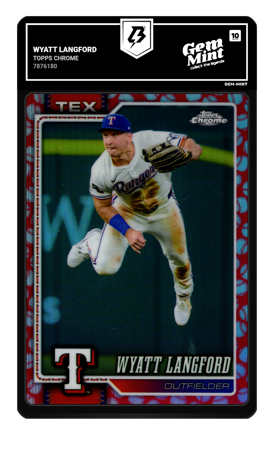 Wyatt Langford graded Gem Mint 10