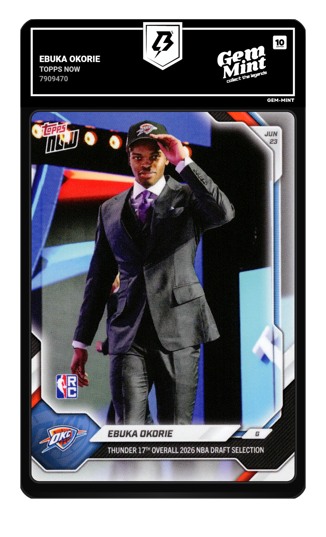 Ebuka Okorie graded Gem Mint 10