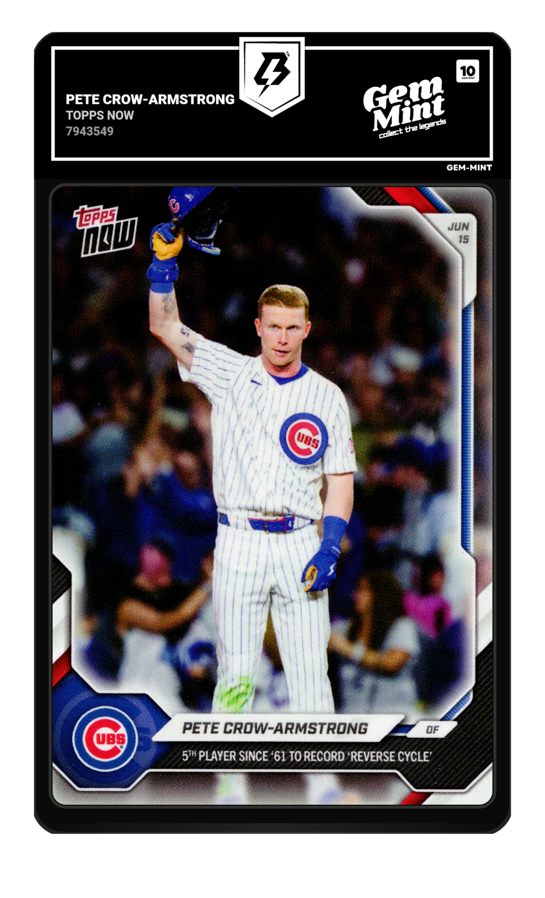 Pete Crow-Armstrong graded Gem Mint 10